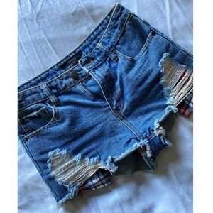 (2 for $10)• Forever 21• Denim Destroyed Shorts